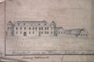 Historický nákres Chateau Herálec